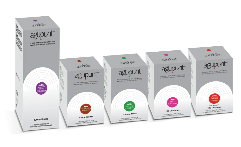 Agupunt APS dry needling product line boxes